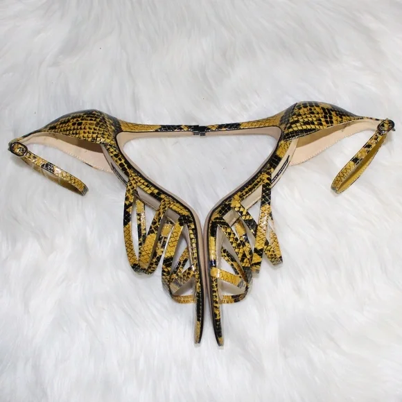 Nine West, Snakeskin print Strappy Heels - Picture 5 of 12